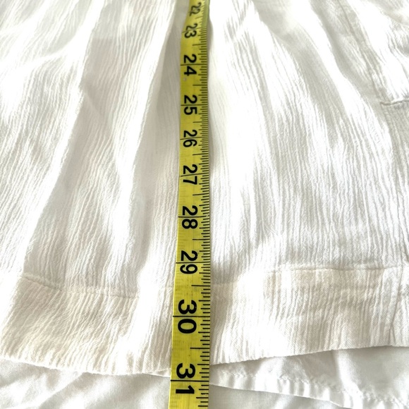 Free People Boho White Embroidered Mini Dress Flowy Peasant Tunic Prairie S - Picture 10 of 14